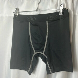 Athletic Works Youth Compression Long Shorts Boys Size 8 Black NWT